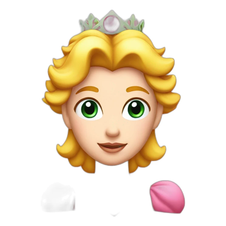 Princess Peach head sticker