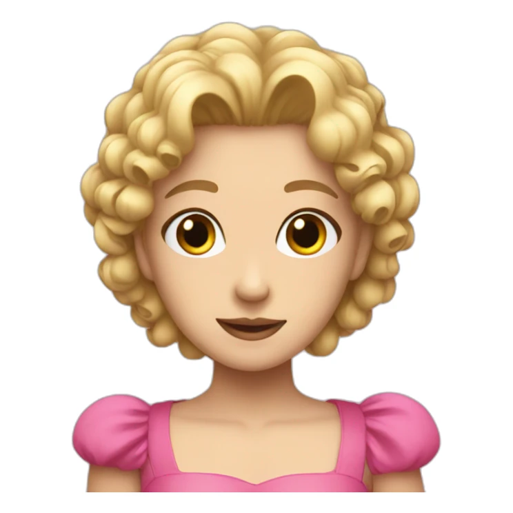 Giorno with pink dress sticker