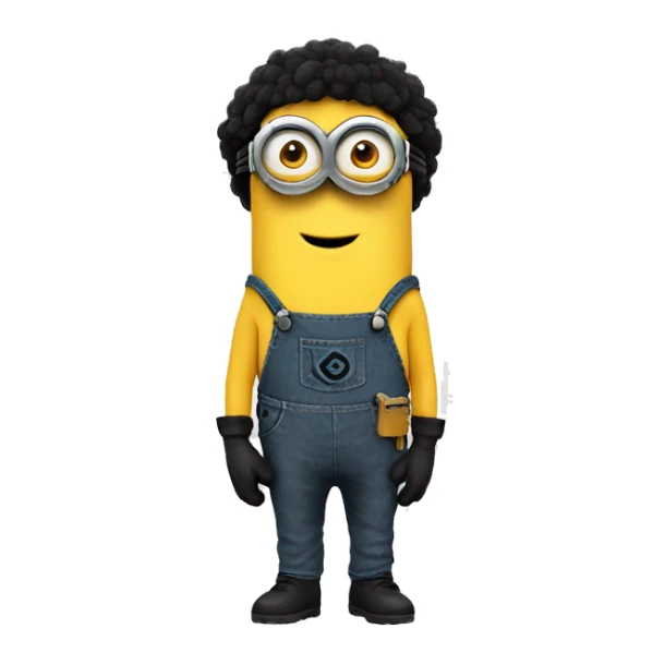 minion-black sticker