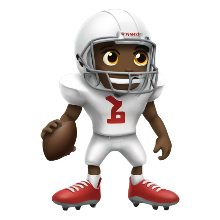 A football with legs sticker