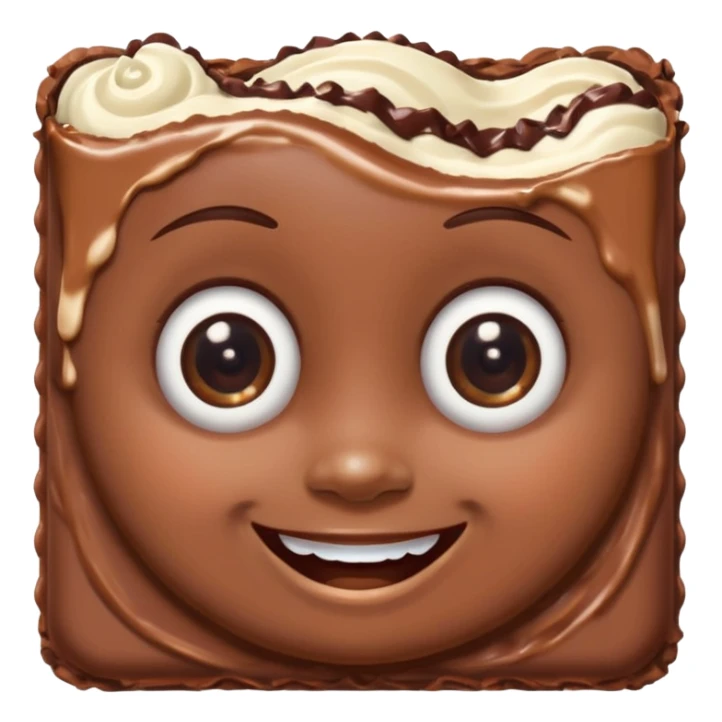 candy bar with eyes and wearing earrings sticker