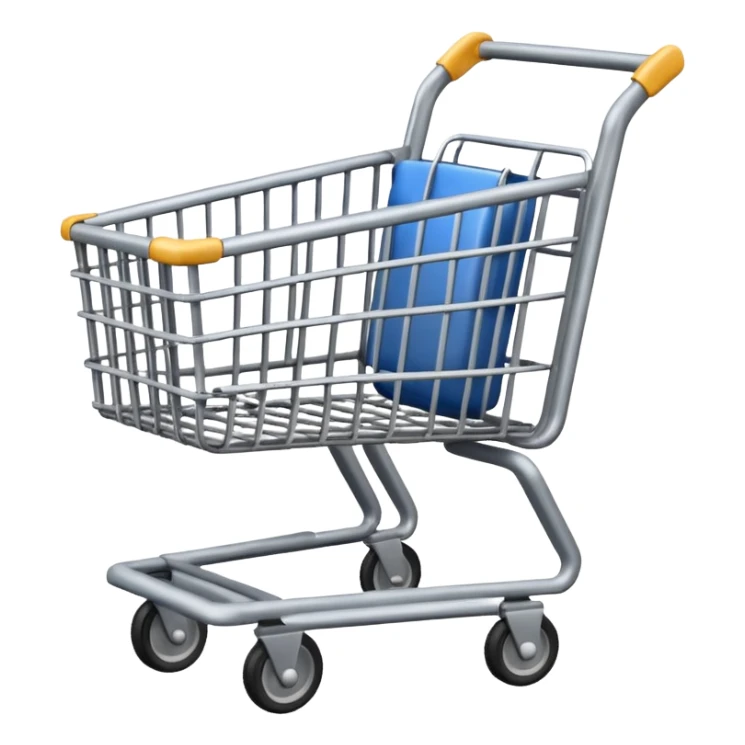 a grey shopping cart must be all grey no other colour  sticker
