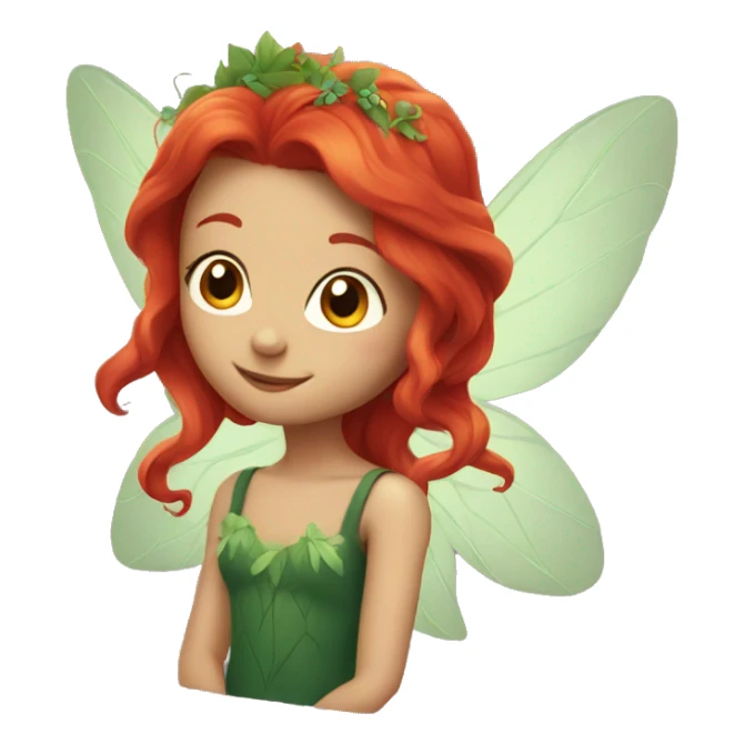 Fairy with red hair sticker