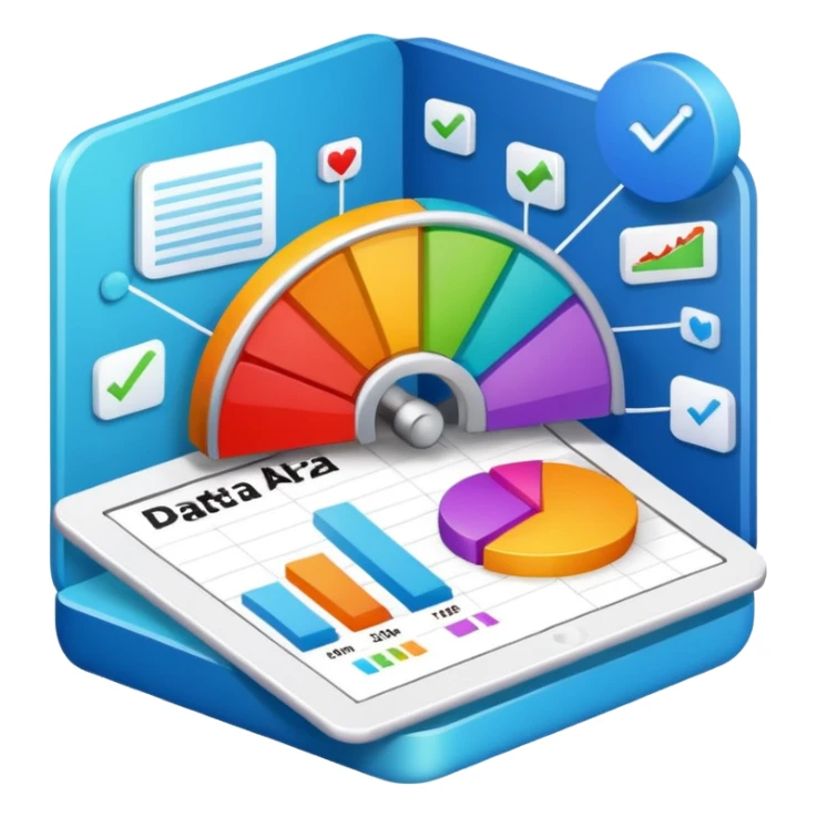 data analyze report chart no technology sticker