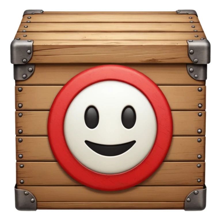 emoji de un simbolo de prohibido y que esté sobre una caja sticker