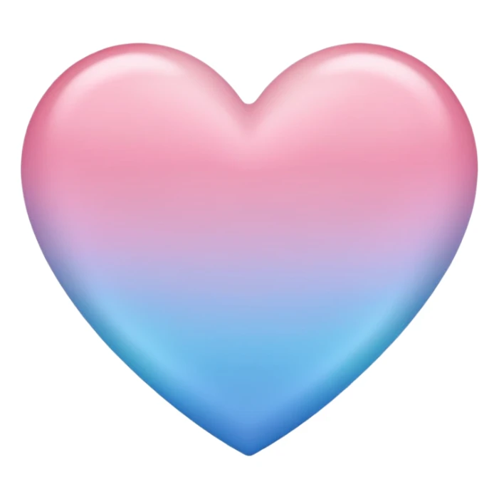 heart with a pastel ombre sticker