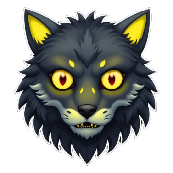 Create an emoji of  a scary Skinwalker full bodied sticker