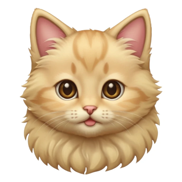 kitten with blonde hair and brown eyes sticker