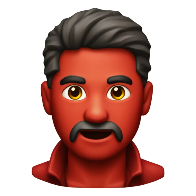 Diablo rojo carita iPhone  sticker