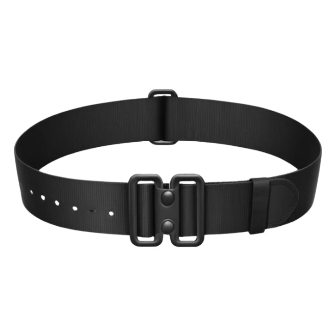 black military belt with pouches sticker