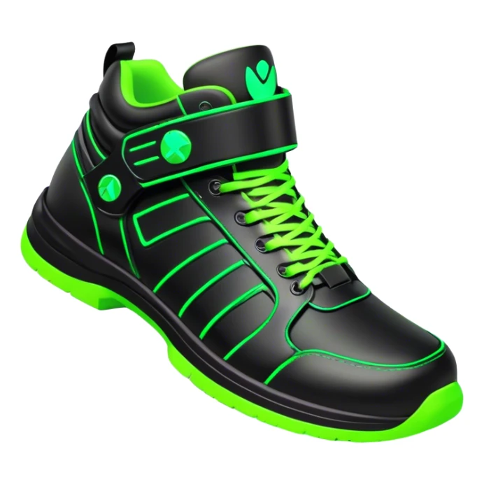 neon cyberpunk style shoes sticker