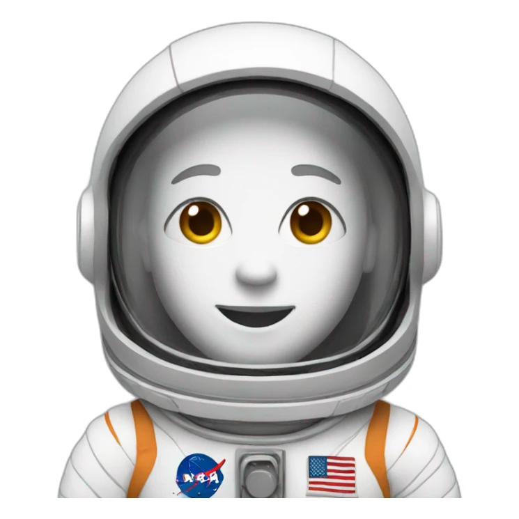 white astronaut sticker