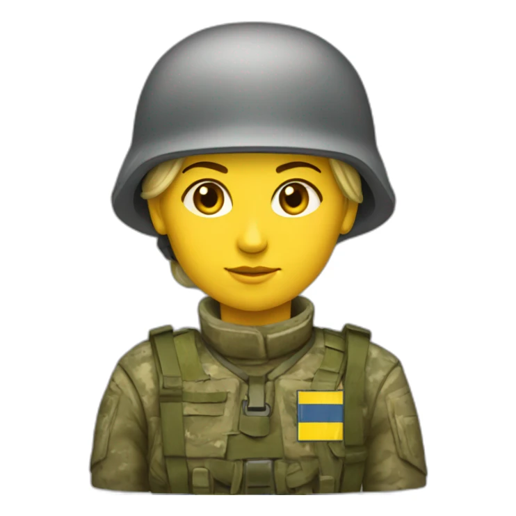 ukranian soldier woman sticker