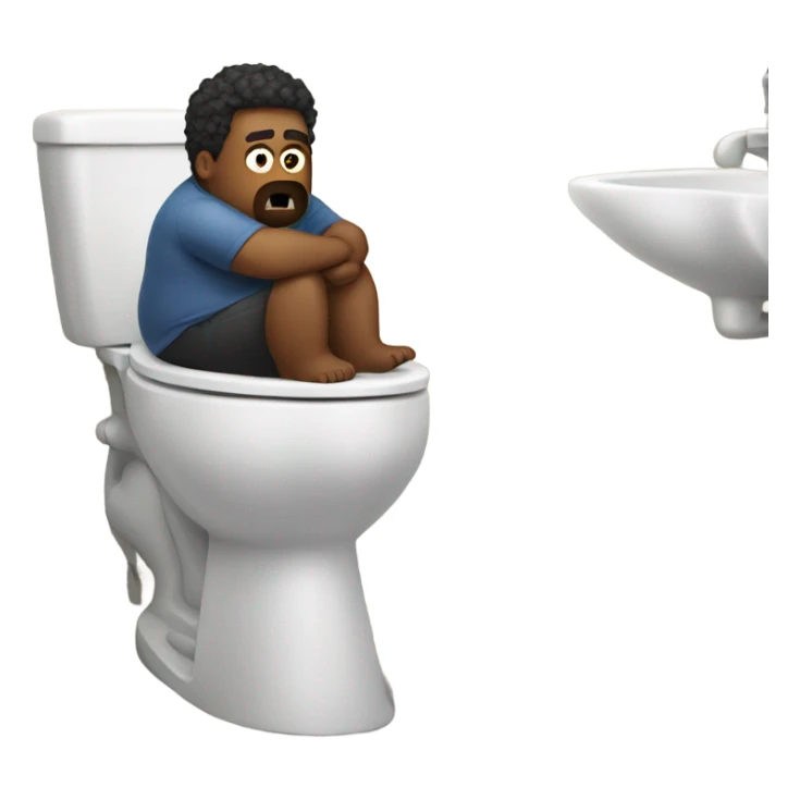 Remove nsfw fat dude on the toilet struggling sticker