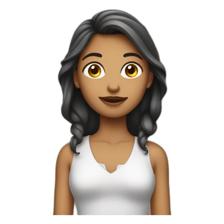 Une fille qui court sticker