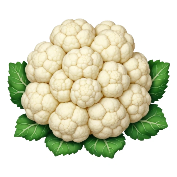 small cluster of irregular cauliflower-like kefir grains with soft bumpy texture creamy white color lumpy slightly translucent uneven gelatinous living nature sticker