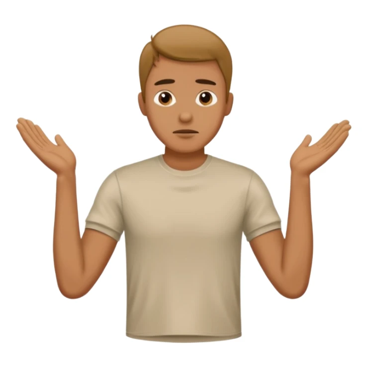 Man wearing a t-shirt and feeling cold sticker