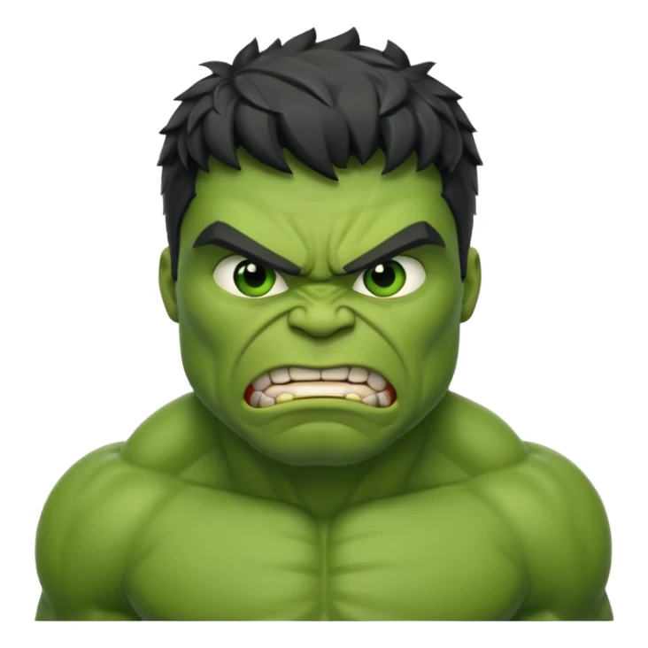 Generate the emoji of hulk sticker