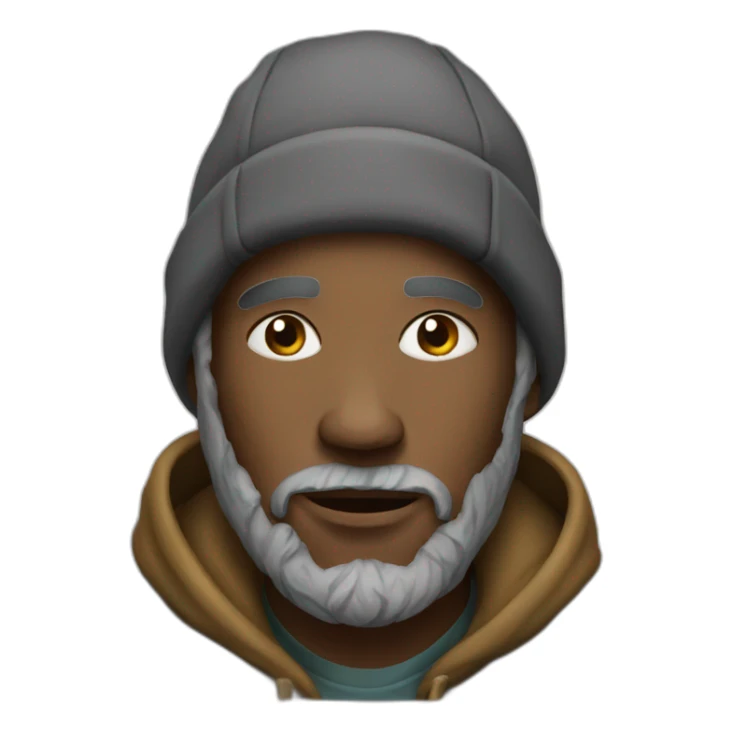 homeless man sticker