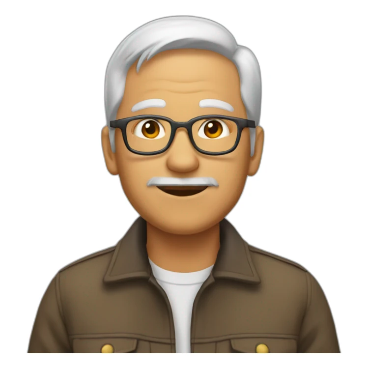 Homme de 18 ans habillé comme un grand père  sticker