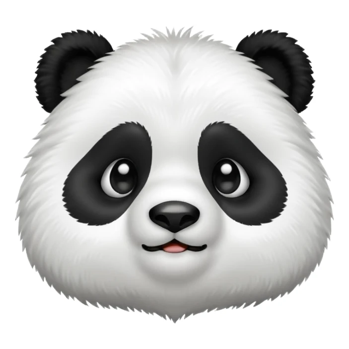 A cute panda emoji sighing sticker