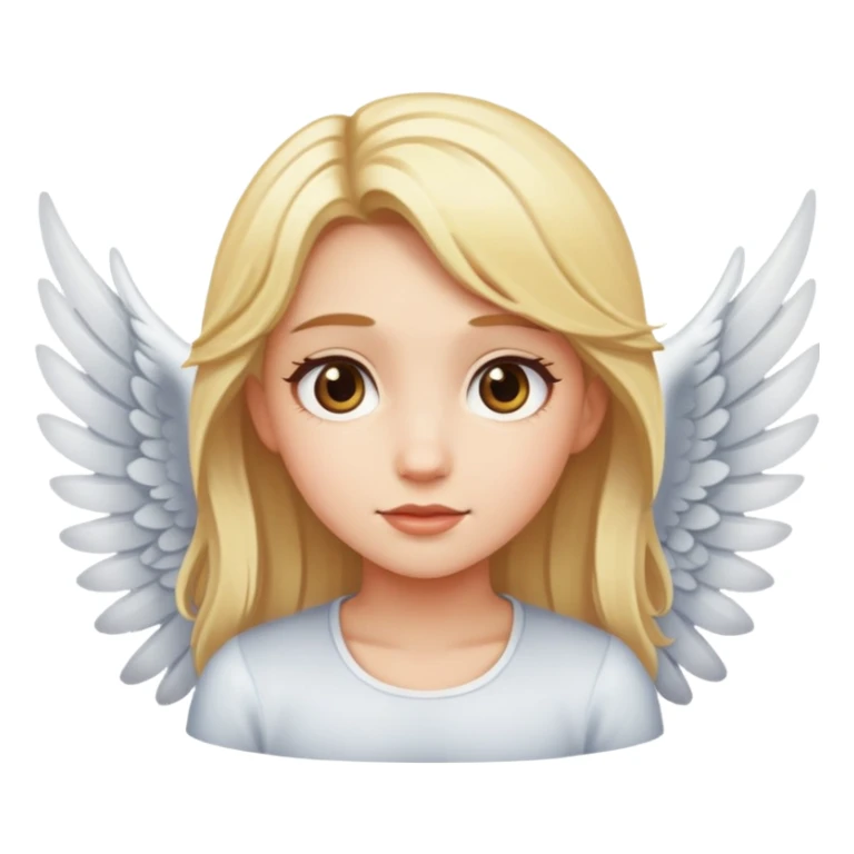 A girl with blonde hair and wings  sticker