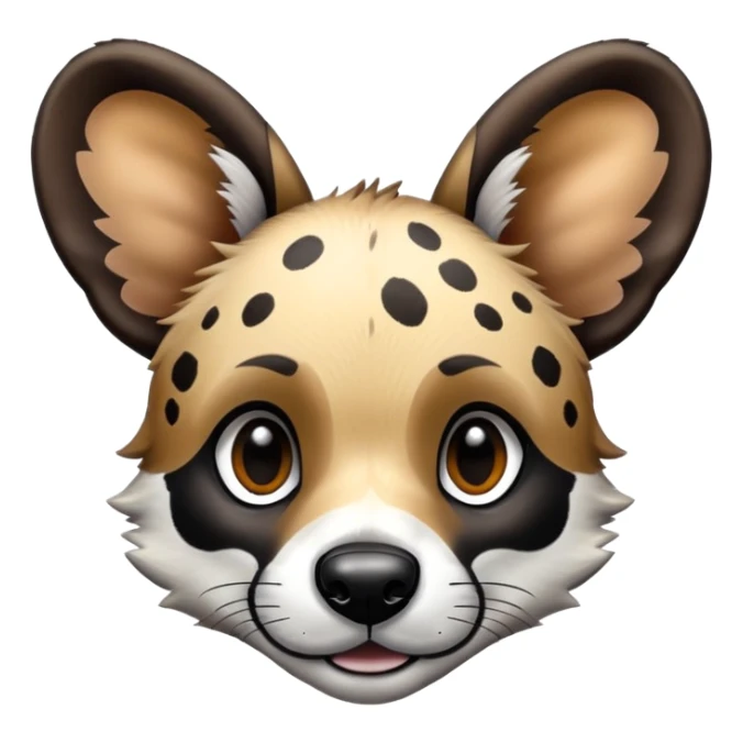 African wild dog sticker