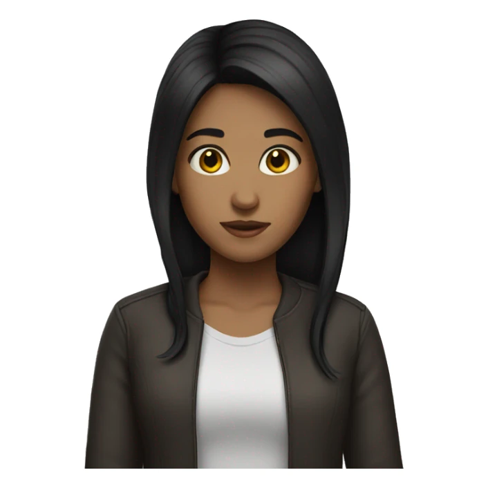 dark hair girl\ sticker