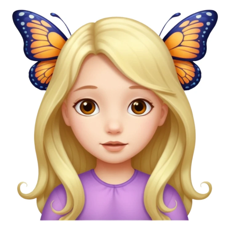 What a beautiful little girl is born and blossoms into a beautiful butterfly ￼ sticker