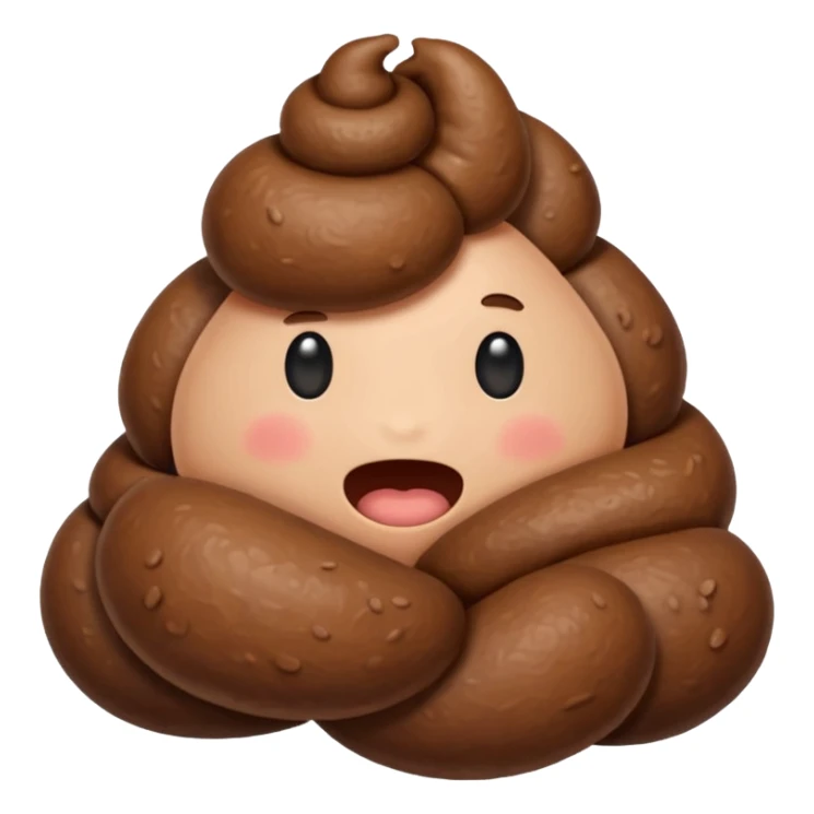 Poop and dick emoji sticker