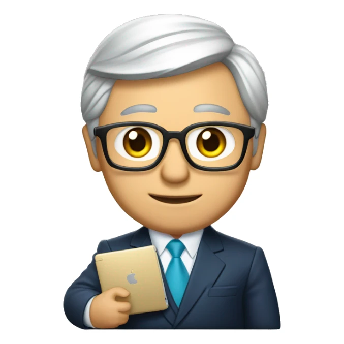 President of Kazakhstan Tokayev holds a MacBook sticker