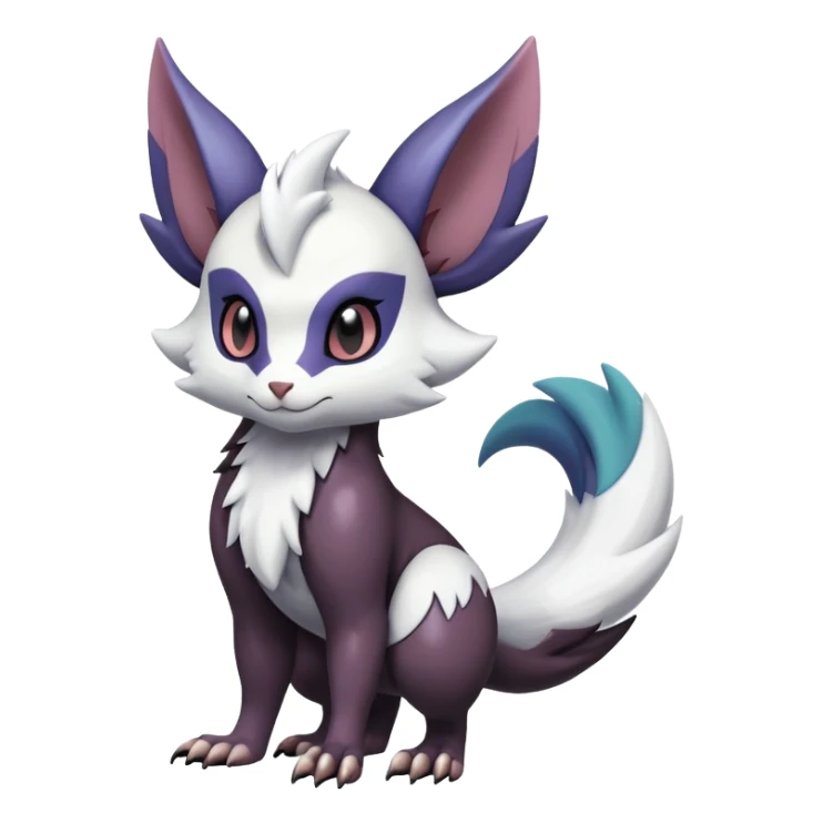 Shiny Furret-Absol-Noivern-Hybrid (Full body) sticker