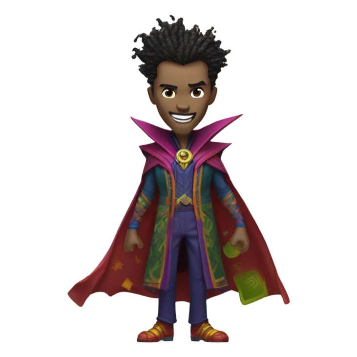 Doctor strange mixed with the joker  sticker