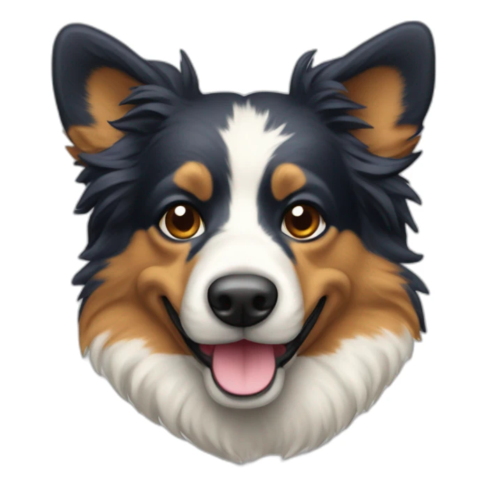 Un berger australien tricolors sticker