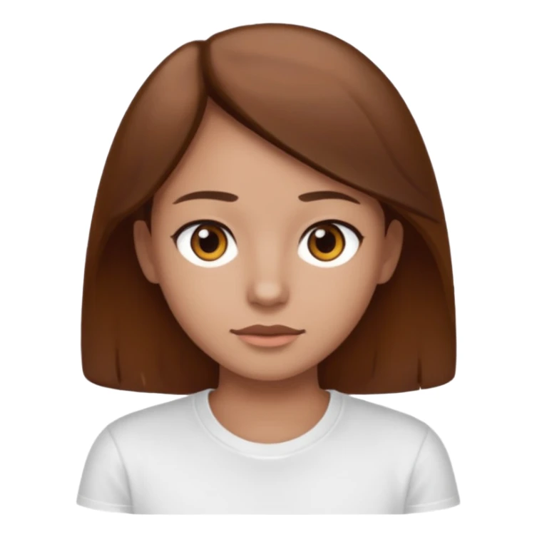 Mummy, his clothes:white T-shirt, brown hair sticker