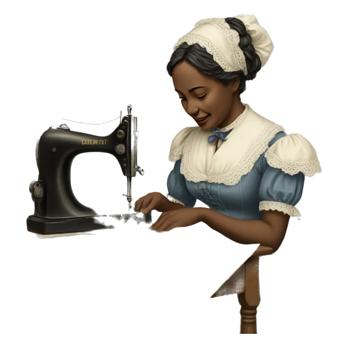 seamstress of the late 19th century sticker