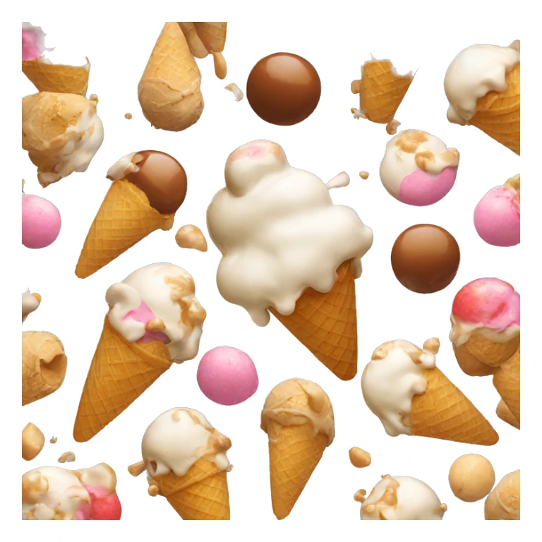 ice cream explosion sticker