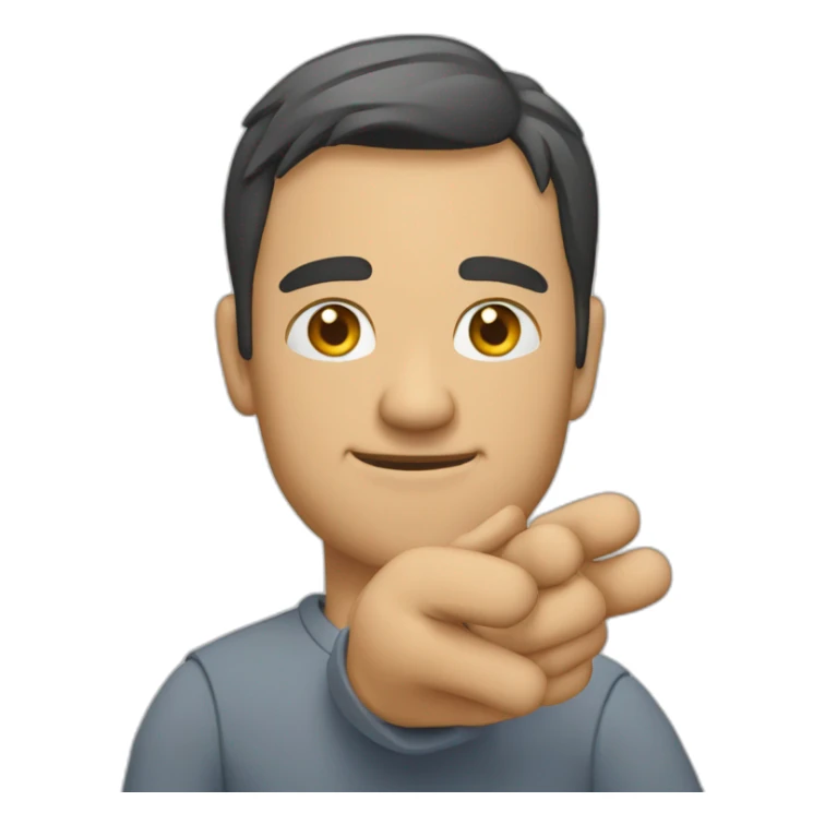 saludo dedo pulgar arriba sticker