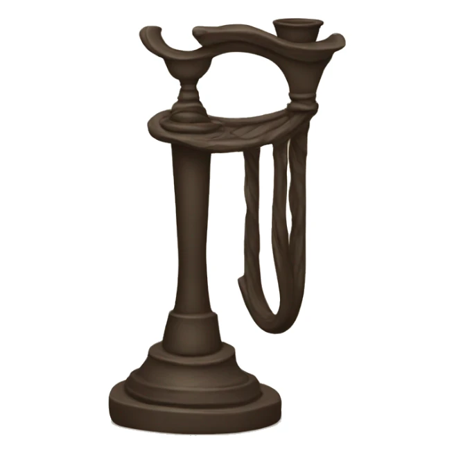 The crescent of the candlestick sticker