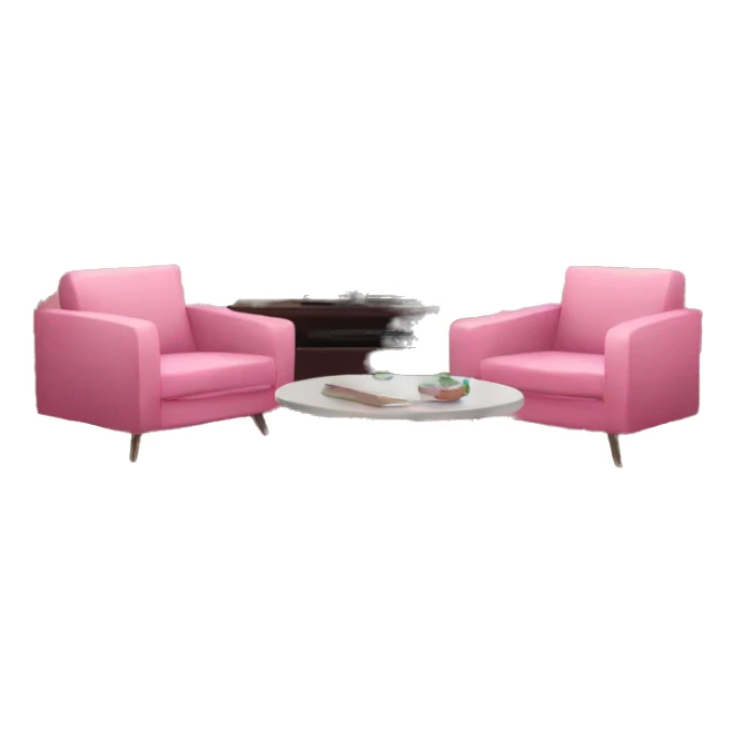 Pink pretty Living room sofa tv table sticker