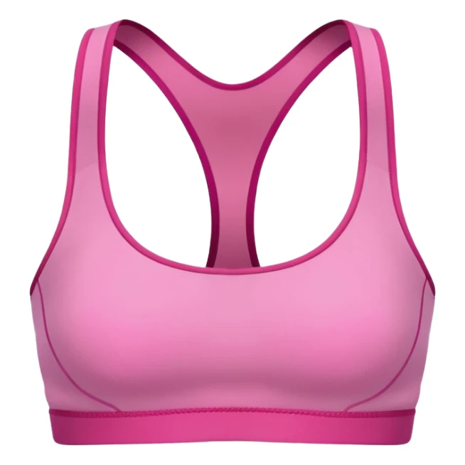 LADIES SPORTS  BRA PINK COLOR WITHOUT HUMAN sticker