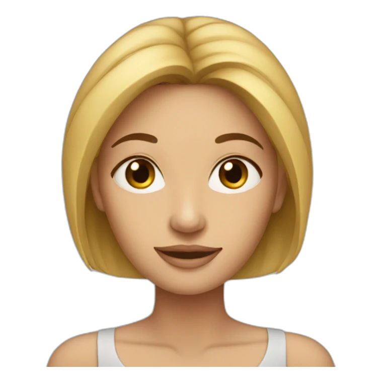 Beautiful woman with thin arms. sticker