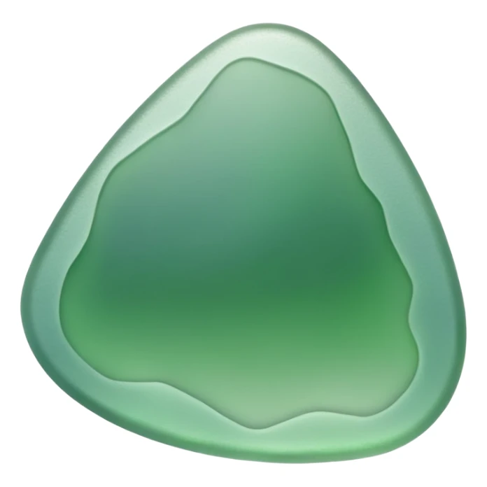 greenish sea glass with uneven edges sticker