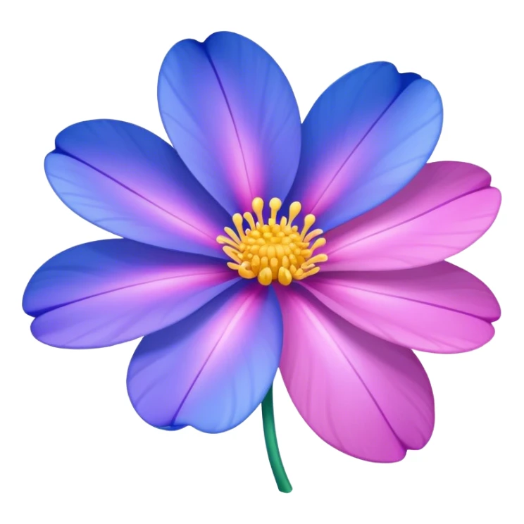 Felicia amelloides flower blue pink purple sticker