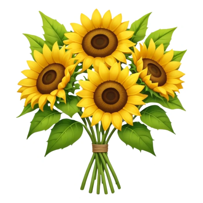 bouquet of sunflower sticker
