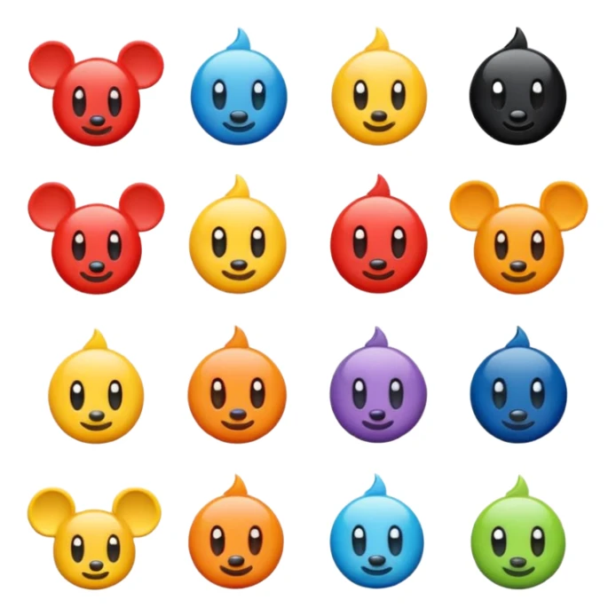 Elementos de Disney para poner en una camiseta sticker