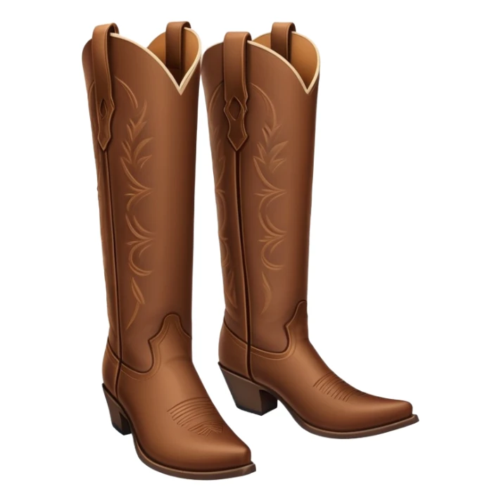 classic western cowboy boots with pointed toe and tall shaft sticker