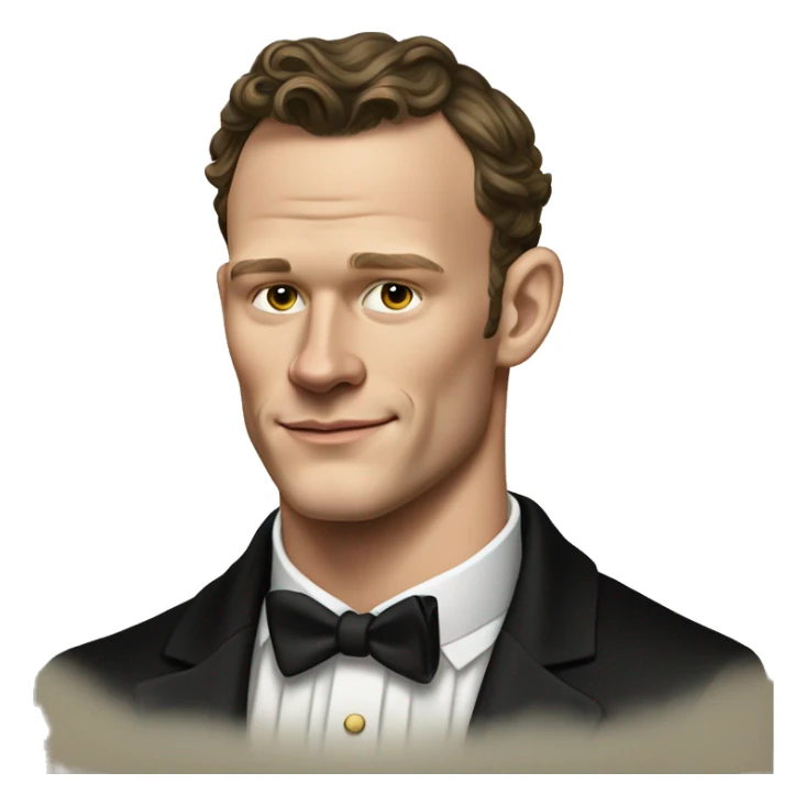 Jonathan Toews in black tuxedo; Renaissance art style sticker
