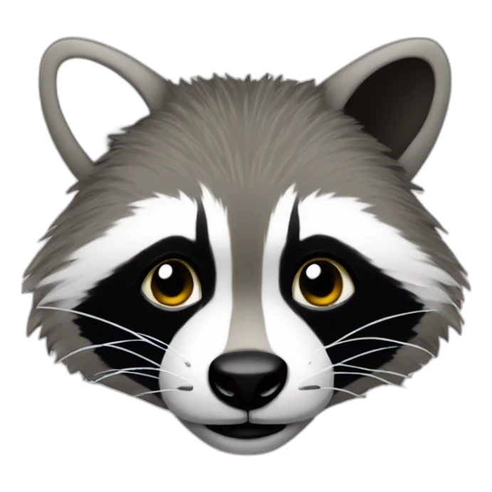 Money emoji but it's a racoon sticker