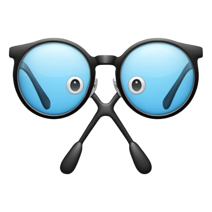 Degli occhiali con delle gambe sticker